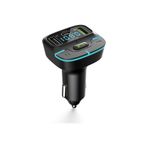Teknoparkta Araç Fm Mp3 Transmitter Bluetooth Araç Kiti USB Type-C Hızlı Şarj Çıkışlı Çakmaklık Şarj Aleti