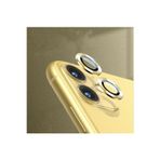 Teknoparkta Iphone 12 Mini Uyumlu Kamera Koruyucu Lens Mercek Metal Çerçeveli 2li Set Gold Altın
