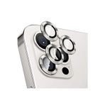 Teknoparkta Iphone 12 Pro Uyumlu Kamera Koruyucu Lens Mercek Metal Çerçeveli 3lü Set Gümüş Gri Silver