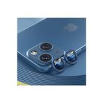Teknoparkta Iphone 13 Mini Uyumlu Kamera Koruyucu Lens Mercek Metal Çerçeveli 2li Set Mavi Blue