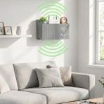 Teknoparkx Duvar Tipi Wi-Fi Modem Saklama Kutusu(Gri) – Kablo Düzenleyici Router Raf Organizer (4887) - Çok Renkli