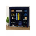 Teknor Çift Yandan Raflı Askılıklı Bez Dolap - Lacivert