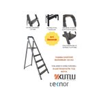 Teknor Kutlu Dayanıklı 4+1 Metal Basamaklı Merdiven
