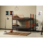 Teknor Metis 90X190 ve 90X200 Yatak Ölçülü Genç Çocuk Odası Metal Ranza - 90 x 200 cm - Turuncu