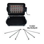 Teknor Tel Rezistanslı Elektrikli Telli Izgara Mangal Barbekü Standart Boy + 6 Adet Şiş
