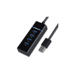 Teknosepetim 4 Port Usb Hub 3.0 Usb Çoklayıcı Usb Çoğaltıcı Switch Port Işıklı Kablo Toplayıcı, Nocolor-Aa5205D0