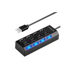 Teknosepetim 4 Port Usb Hub Switch Çoklayıcı Çoğaltıcı 2.0 Çoklayıcı Kablo Toplayıcı