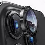 teknosepetim iphone 15 6.1 inc 15 plus 6.7 Kamera Koruma Lensi Alüminyum Çerçeveli Safir 9H Cam iphone 15-15 plus siyah lens