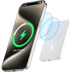teknosepetim Kablosuz Power Bank, Manyetik Powerbank, PD USB-C Hızlı Şarj Batarya Paketi, iPhone 15/14/13/12 Plus/Mini/Pro/Pro Max ile Uyumlu