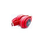 Teknosepetim Kablosuz Rgb Led Işıklı Bluetooth Kulaklık+ Sd Kart Wireless Tasarımlı Kulaklık Katlanır Yumuşak Ped, Kırmızı