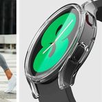 Teknosepetim Samsung Galaxy Watch 4 44mm 360 Şeffaf Silikon Kasa Ekran Koruma İLE UYUMLU Tam Kaplayan Darbeye Çizilmeye Dayanıklı