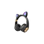 Teknosepetim Vilya Kedi Kulağı Detaylı Bluetooth Kablosuz Kulaklık Çocuk Oyuncu Aux Kablo Hediyeli