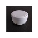 TEKNOSER 50 Ml Beyaz Kozmetik Kutusu Plastik Krem Kavanozu Boş Kutu