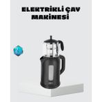 Teknoşık Sinbo Elektrikli Çay Makinesi 1.7 L Su Isıtıcı ve Cam Demlikli Güvenli Kullanım