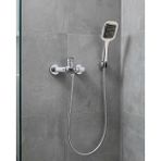 Teknoşık Siyah Duş Seti El Duşu Başlığı Spiral Hortum Dayanıklı Banyo Duş Aksesuarı - Çok Renkli