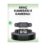 Teknoşık TEKNO ŞIK GPS’li 4 Kameralı Araç İç Dış Kayıt Sistemi 1080P WiFi Destekli