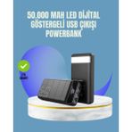 Teknoşık Tüm Larla Uyumlu 50.000 Mah Powerbank – Yüksek Kapasiteli, LED Gösterge ve Akıllı Koruma Fonk - Çok Renkli