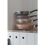 Teknotel 4 Katlı Metal Organizer Tava Rafı Krom Kb086