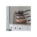 Teknotel 4 Katlı Metal Organizer Tava Rafı Siyah Kb086