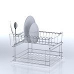 TEKNOTEL İKİ KATLI MODÜLER TABAKLIK BULAŞIKLIK KROM KB010