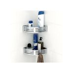 Teknotel Paslanmaz Kancalı Banyo Rafı Parlak + Siyah Taban Bk269 Çok Renkli