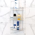 Teknotel Üç Katlı Banyo Rafı Krom Es065 Krom