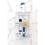 Teknotel Üç Katlı Banyo Rafı Şampuanlık Krom ES065