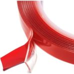 Teknotik Çift Taraflı Silikonlu 2 Metre Şeffaf Bant 10 mm X2M Su Geçirmez Süper Güçlü Montaj Band Akrilik S.b - 1 Adet