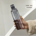 Teknotrust 0,50 L Beyaz Cam Motivasyonlu Sızdırmaz Su Şişesi 500 ml Sağlıklı Borosilikat Matara