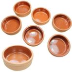 Teknotrust 12 Adet Doğal Toprak Güveç Seti Fırın Pişirme Kabı Kase Takımı - 1,5 x 11 cm