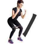 Teknotrust Aerobik Band Pilates Plates Yoga Fitness Squat Çalışma Lastiği Latex Egzersiz Bandı Siyah - Altın - 0,35 - 1,10 kg