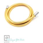 Teknotrust Altın Renkli Pvc Spiral Duş Hortumu, Kırılmaz ve Kopmaz Banyo Aksesuarı - Seçenek 1