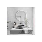 teknotrust ayna,yuvarlak ayna,banyo aynası Beyaz Dekoratif Yuvarlak Duvar Aynası 45cm