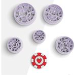 Teknotrust Kalpli Poker Fişi Şekilli Polimer Kil Kesme Kalıbı, Seramik Kalıpları, Takı Kalıbı, No:1255 - 1,5 x 11 cm
