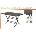 Teknotrust Katlanabilir Plastik Masa ve 4 Kollu Sandalye Takımı, Pratik ve Şık Set - Seçenek 1 - Bej