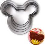 Teknotrust Kek Kurabiye Ve Pasta Kalıbı Paslanmaz Metal 5 Li Set Mickey Mouse - 5 Adet