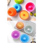 Teknotrust Klasik 6'lı Mini Kek Kalıbı Kurabiye Pasta Muffin Kalıpları Silikon Pişirme Kalıbı - 1 Adet