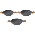 teknotrust Marble Natura Granit Sahan Yumurta Tavası 18 cm - 20 cm - 22 cm Set