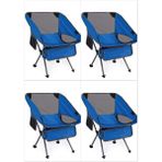 Teknotrust Mini Kamp Sandalyesi 4 Lü Set - 6456 Ecorce Tube Marron - Polyester