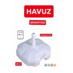 teknotrust Modern Semsiye Bidonu 20 LT 1 . Sınıf 2 Adet Bidon Klasik Plastik Beyaz 1 Yıl