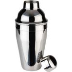 Teknotrust Paslanmaz Çelik Kokteyl Shaker 500 Ml, Profesyonel ve Şık Tasarım - Açık Gri