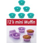 Teknotrust Soft Chef 12'li Silikon Klasik Kek Kalıbı - 1,5 x 11 cm
