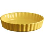 Teknotrust Tart-Börek Fırın Kabı Yuvarlak 24 cm Mat Sarı/Provence Yellow - 1,5 x 11 cm