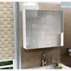 Teknotrust Tekno Trust Aynalı Lavabo Üstü Aynalı Banyo Dolabı Iki Kapaklı 60X60 60 x 60 2 Beyaz Üst Modül 60 x 17 x 60 Sun