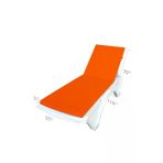 teknotrust Turuncu Boş Şezlong Kılıfı 180x55 - Turuncu (SÜNGERSİZ) Plastik