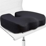 TeknoTrust Visco Cocix Oturma Minderi, Ortopedik Bel ve Sandalye Koltuk Destekleyici - 10 x 30 cm - 10 x 43 cm