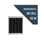 Teknovasyon Arge 25 Watt 25 W 12V Monokristal Güneş Paneli
