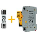 Teknovasyon Arge Dc Sigorta + Sigorta Yuvası (16A 1000V) - 12 Adet - Renkli