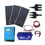 Teknovasyon Arge Güneş Enerjisi Bağ Evi Solar Paketi 1 KVA İnverter 205 W Güneş Paneli 150ah Jel Akü