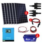 Teknovasyon Arge Güneş Enerjisi Bağ Evi Solar Paketi 5 KVA İnverter 330 W Güneş Paneli 150ah Jel Akü